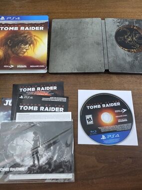 Sony PS4 Shadow of the Tomb Raider Croft Steelbook Edition Game Cib